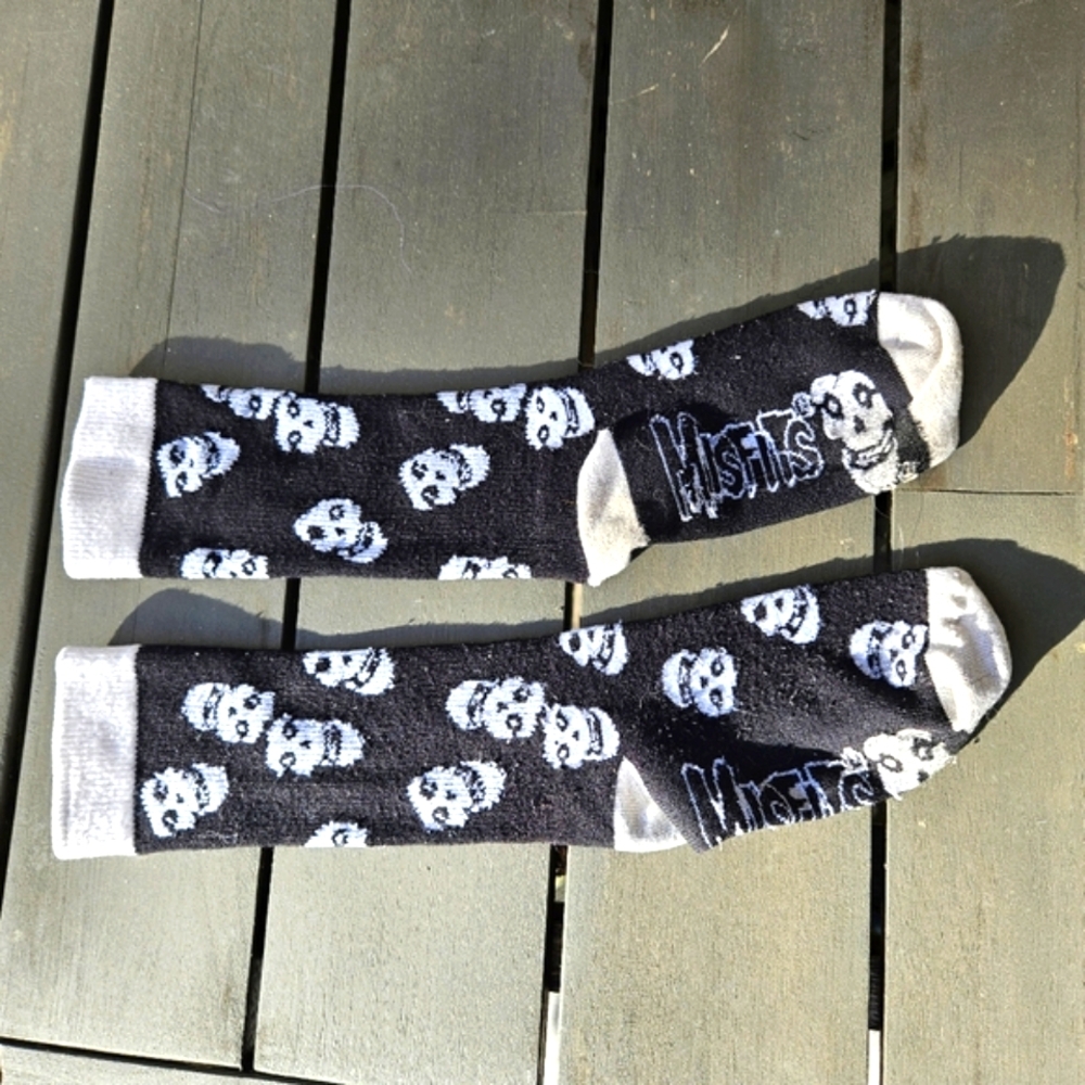 Vintage 2000s Misfits Socks Punk Socks Rare Punk Rock Rare Misfits Socks